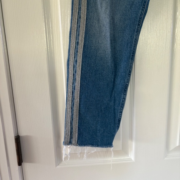 Anthropologie Pilcro Jeans Silver metallic stripe 32 - Picture 9 of 9
